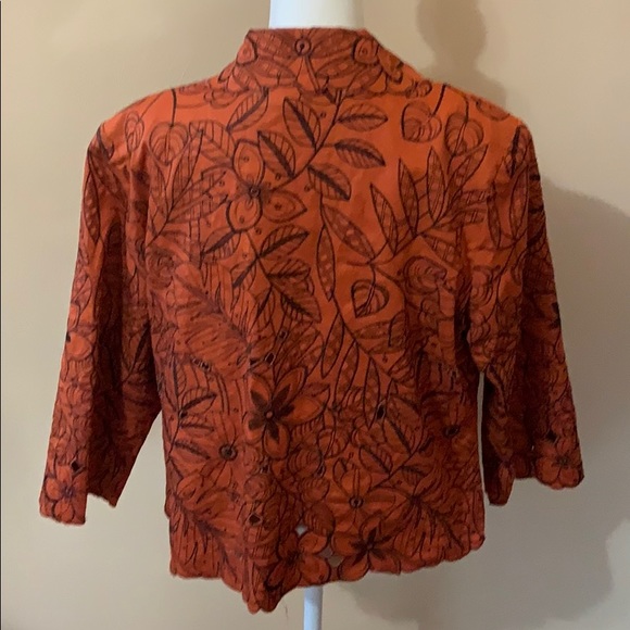 Trenz embroidered eyelet jacket/blazer - Picture 3 of 4